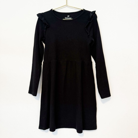 H&M black ribbed dress - Picture 2 of 5